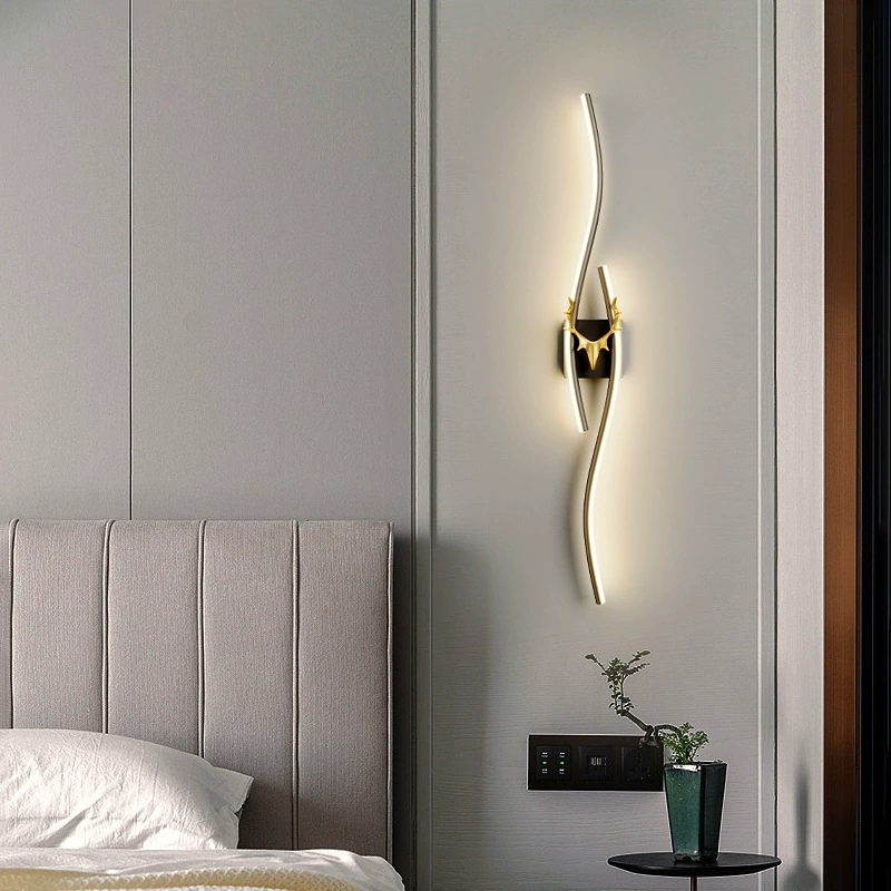 $48 Creative long strip light luxury wall lamp