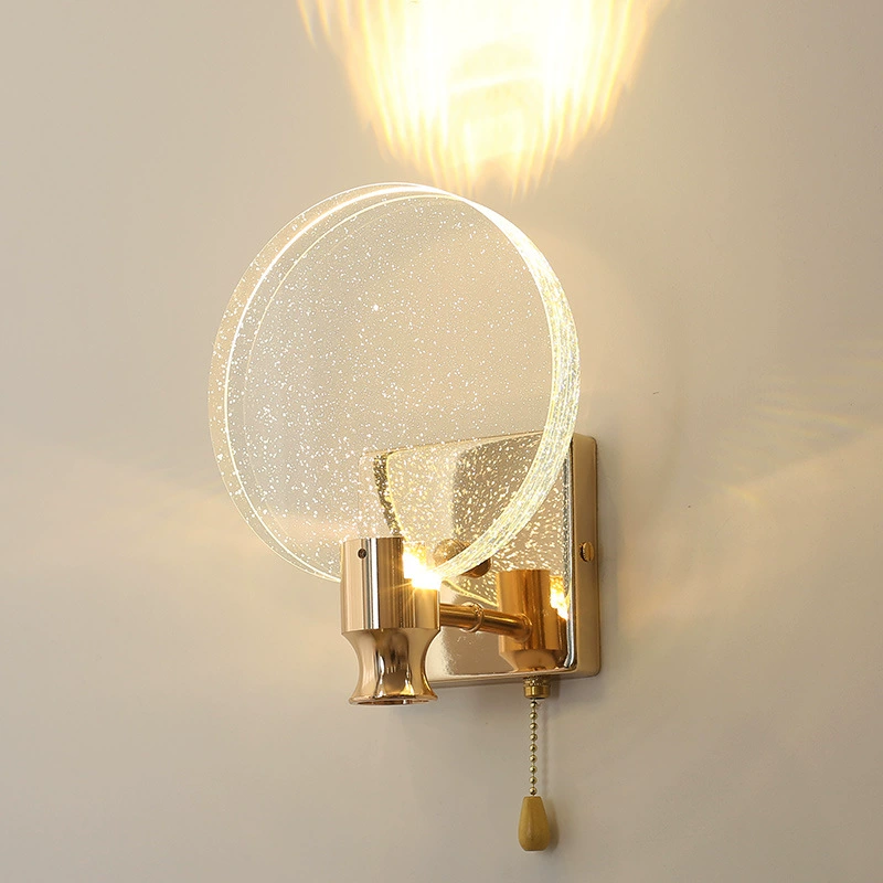 $73 Bedroom bedside lamp light luxury bubble crystal wall lamp