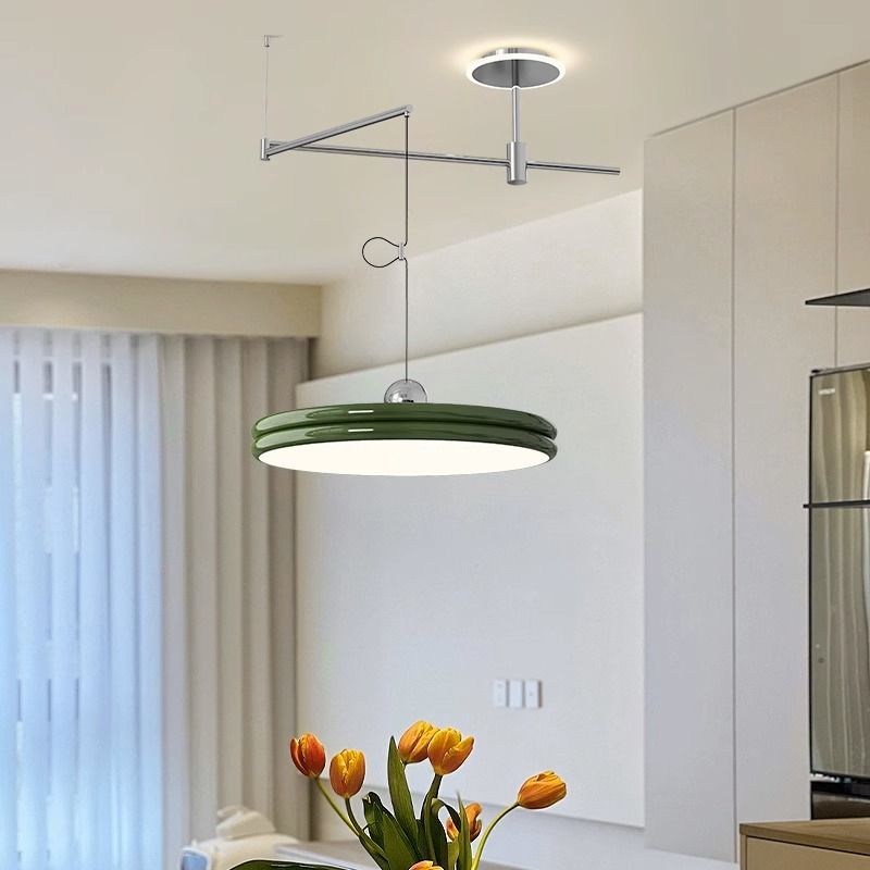 $105 Chalk PMMA Shade LED Light Ceiling Light with Symmetrical Design, 3 Color Temperature, and Cord Mount