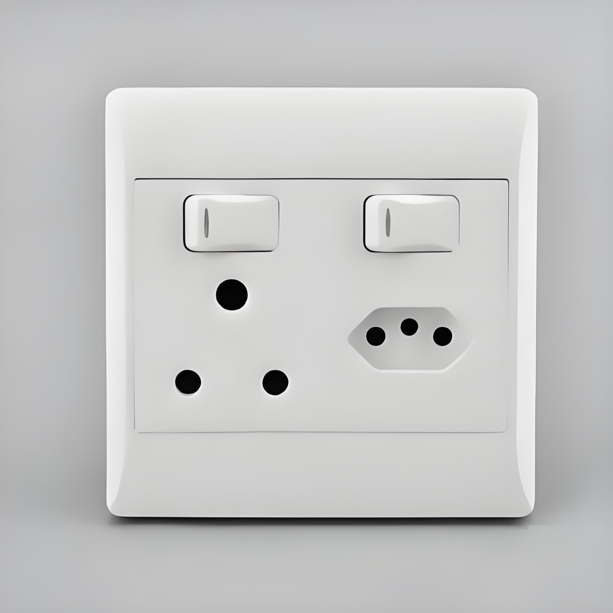 The Charterhouse Collection 2 Gang Light Switch 2-Way 10A Black Inserts Antique Brass